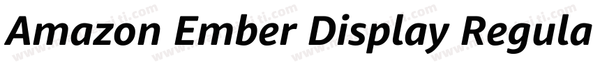 Amazon Ember Display Regular字体转换